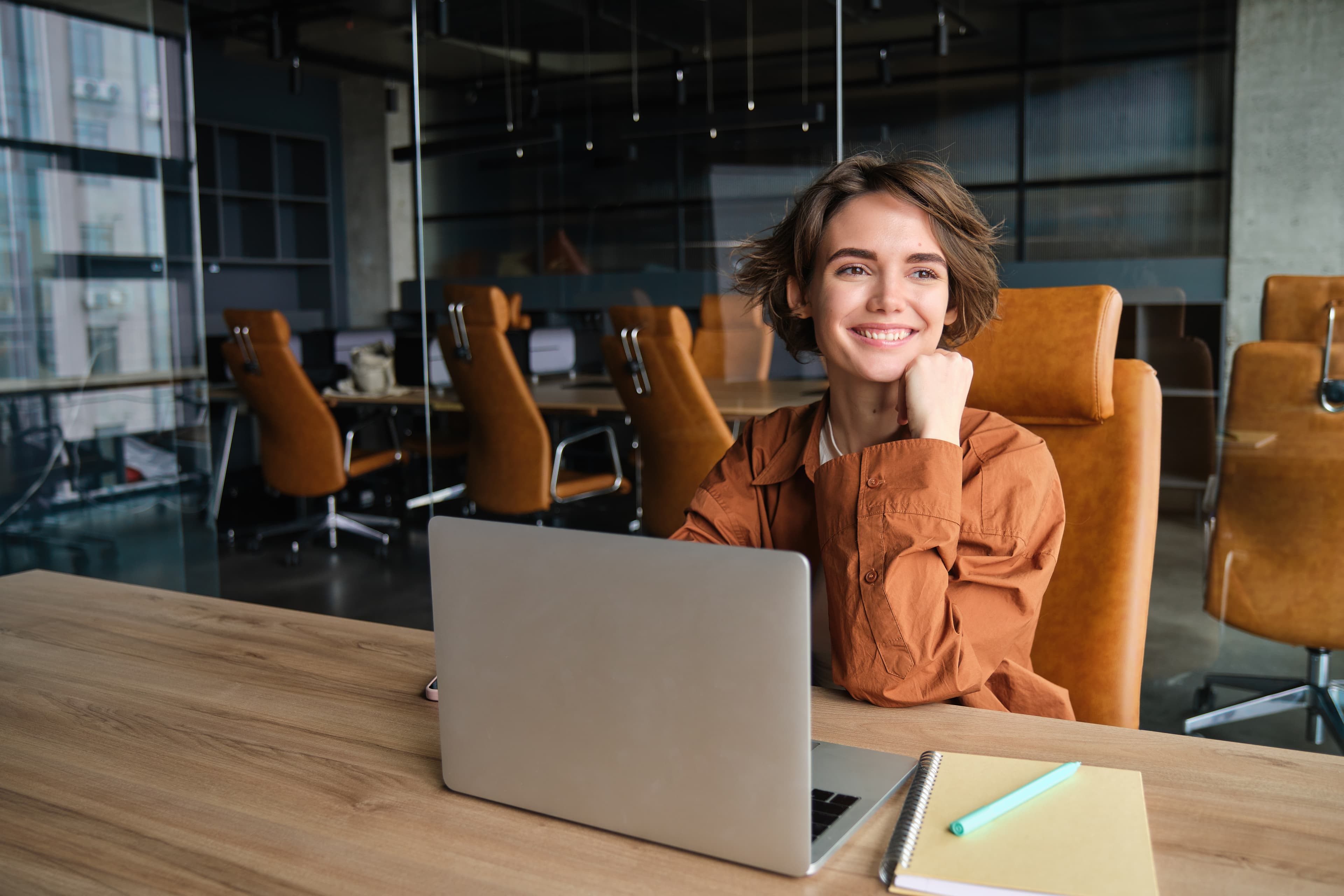 Modern business workspace